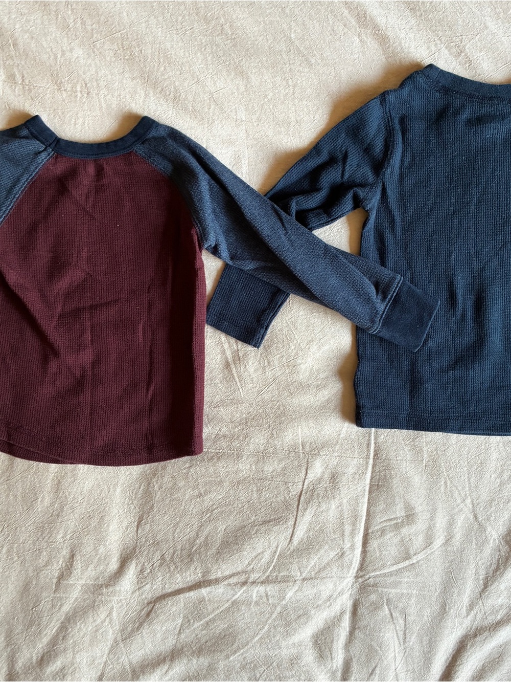 8 Old Navy Waffle Knit Long Sleeve Tops.  Fall Winter Bundle. Toddler Boy. 2T - Picture 7 of 10